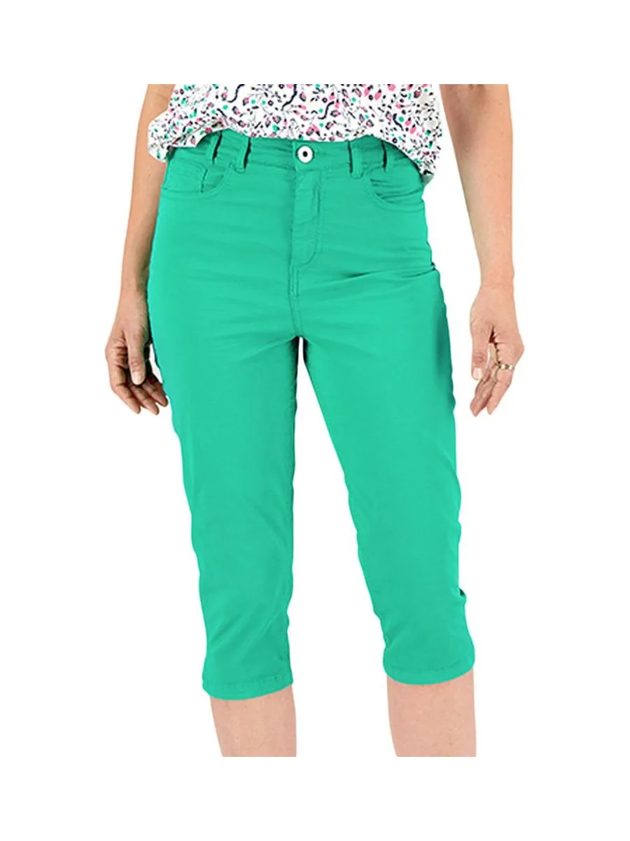 Pantacourt Corsaire Vert Femme TBS SANTACOR 2
