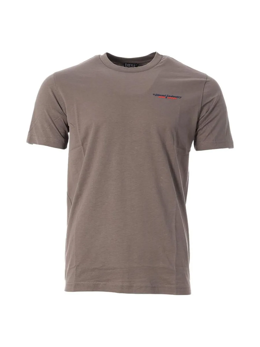 T-shirt Gris Homme Diesel T-just Small Ind Off Maglietta 1