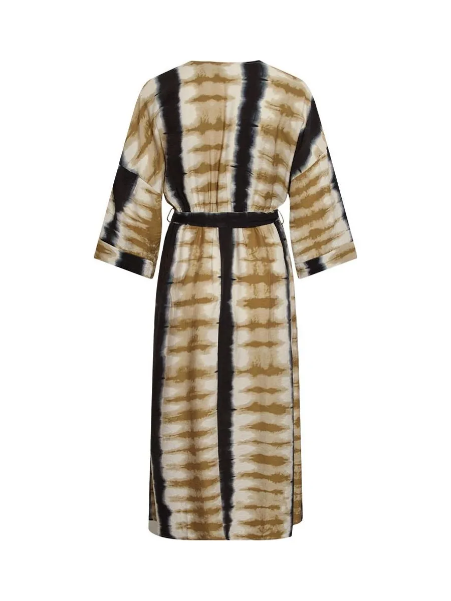 Robe Marron/Marine Femme Vila Viwrinkle 3