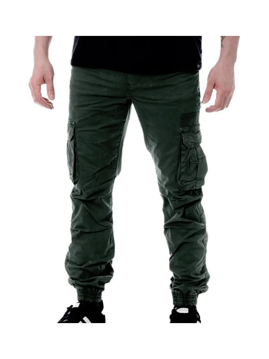 Pantalon Cargo Vert Foncé Homme Paname Brothers Carlos 2