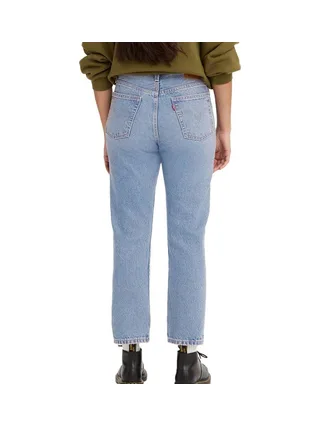 Jean 501 Bleu Femme Levi's Original Cropped 2