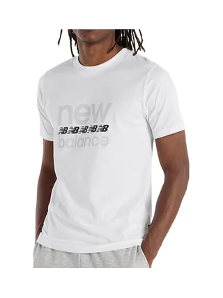 T-Shirt Blanc Homme New Balance Sport Essentials 1