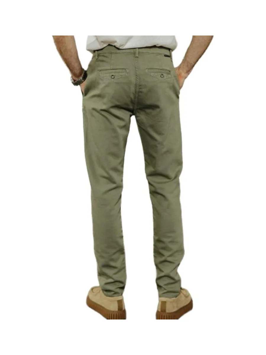 Pantalon Chino Vert Homme Freeman Porter Gino Epic 3