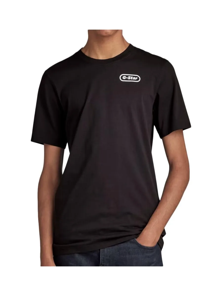 T-shirt Noir Homme G-Star Rew Back 2