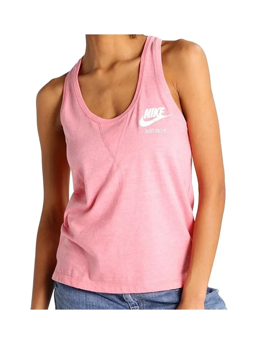 Débardeur Rose Femme Nike Gym Vintage Tank 1