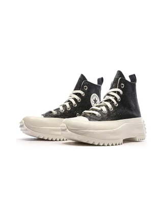 Baskets Noires à paillettes Femme Converse Run Star Hike 6