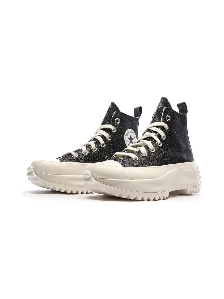 Baskets Noires à paillettes Femme Converse Run Star Hike 6