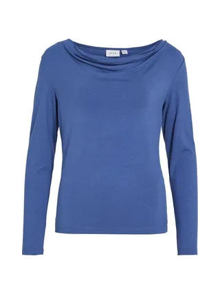 T-Shirt Bleu Femme Vila Elmine 1