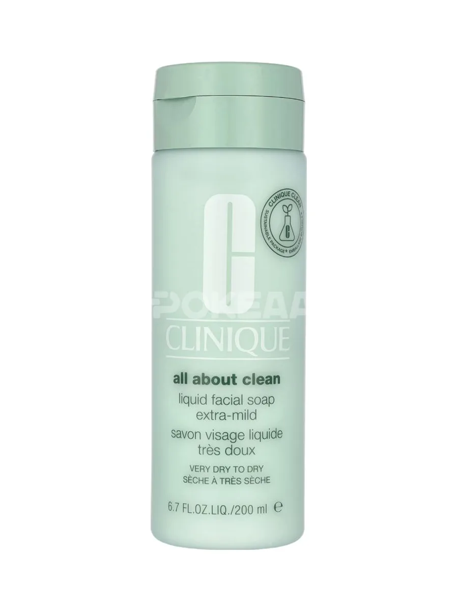 Clinique Liquid Facial Soap - Extra Mild 200ml - Very Dry To Dry - All About Clean 1