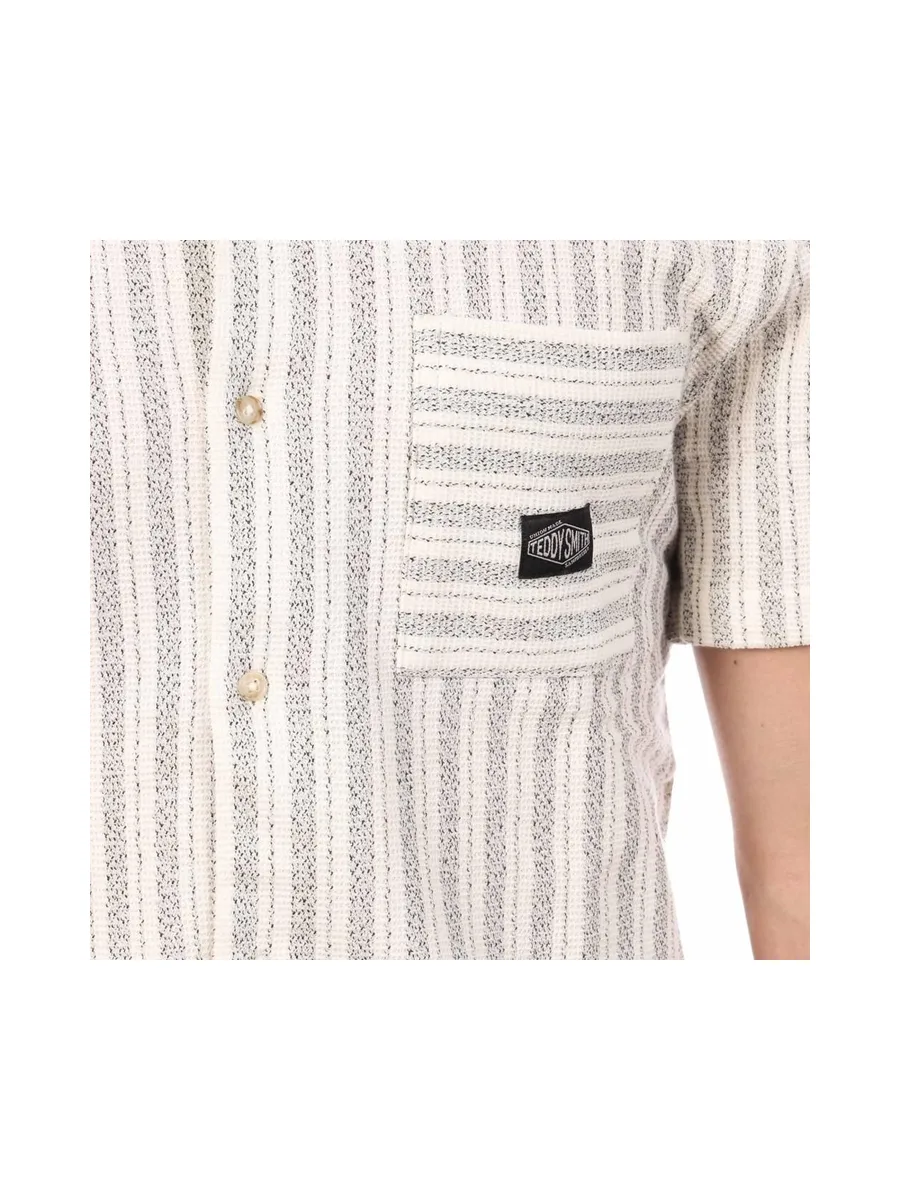 Chemise Ecru/Beige Homme Teddy Smith Akuma 3