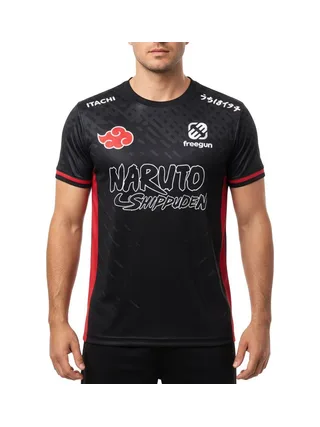 T-shirt Microfibre Noir homme Freegun Naruto Shippuden Itachi 1