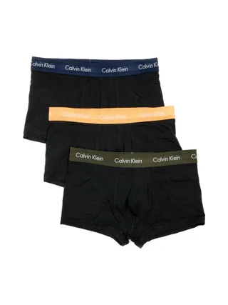 x3 Boxers Noirs Homme Calvin Klein Low Rise Trunk 1