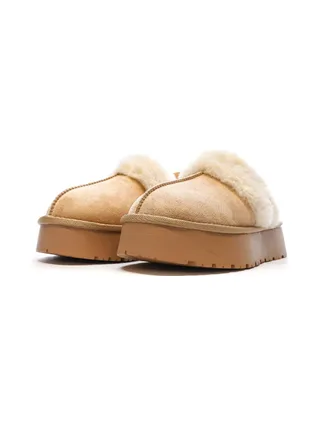 Sabots fourrés à élastique Beige Femme Xti Microfiber 6