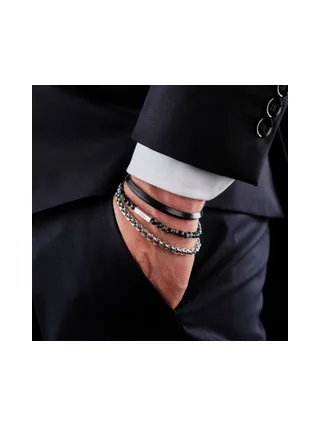 Bracelet Javel noir - acier 2