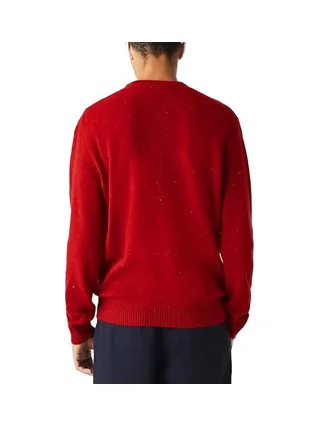 Pull Rouge Homme Lacoste Tricot AH2341 2