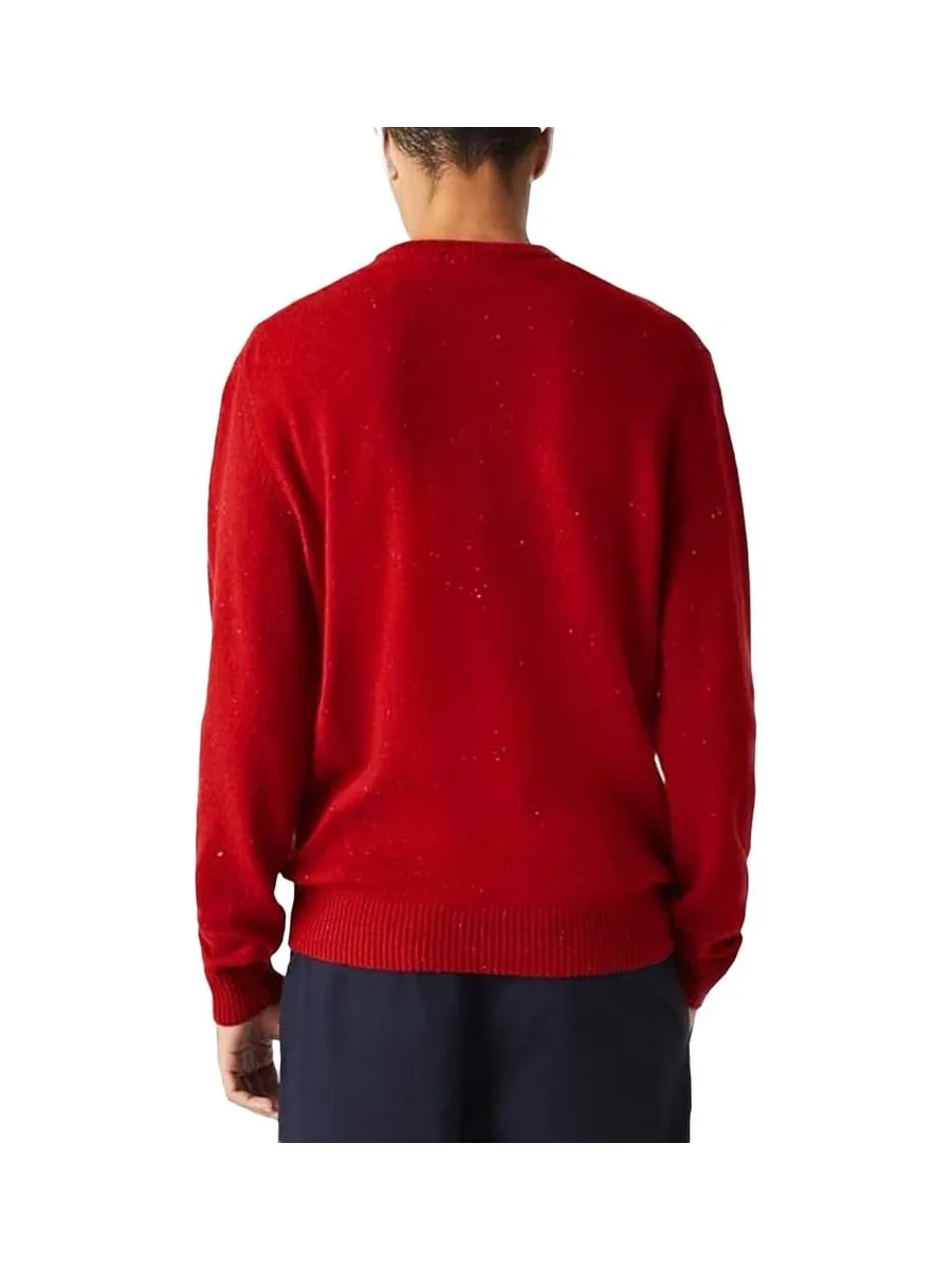 Pull Rouge Homme Lacoste Tricot AH2341 3