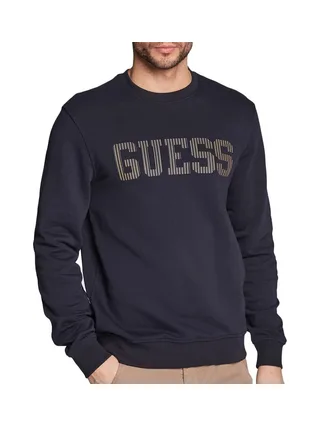 Sweat Marine Homme Guess Beau Cn Fleece 1