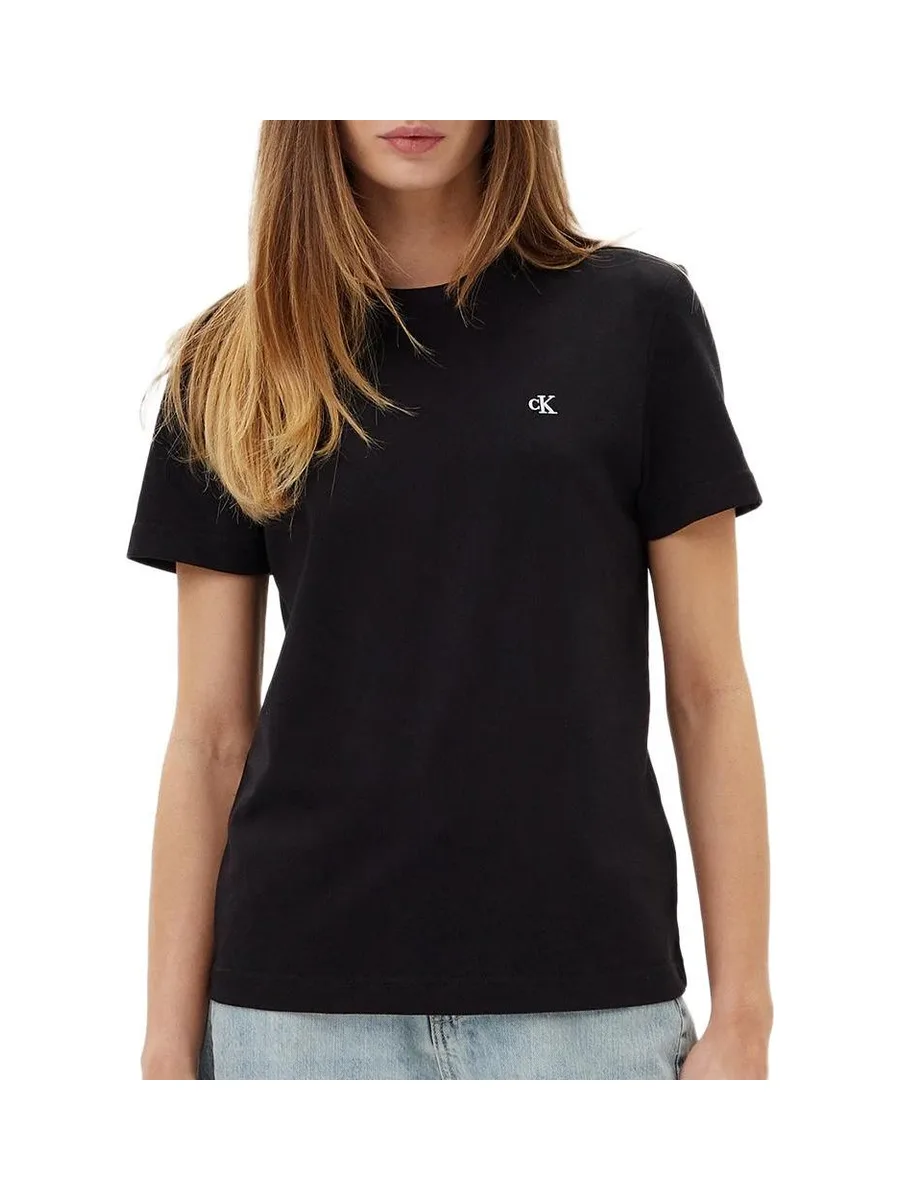 T-Shirt Noir Femme Calvin Klein Jeans Archive 2