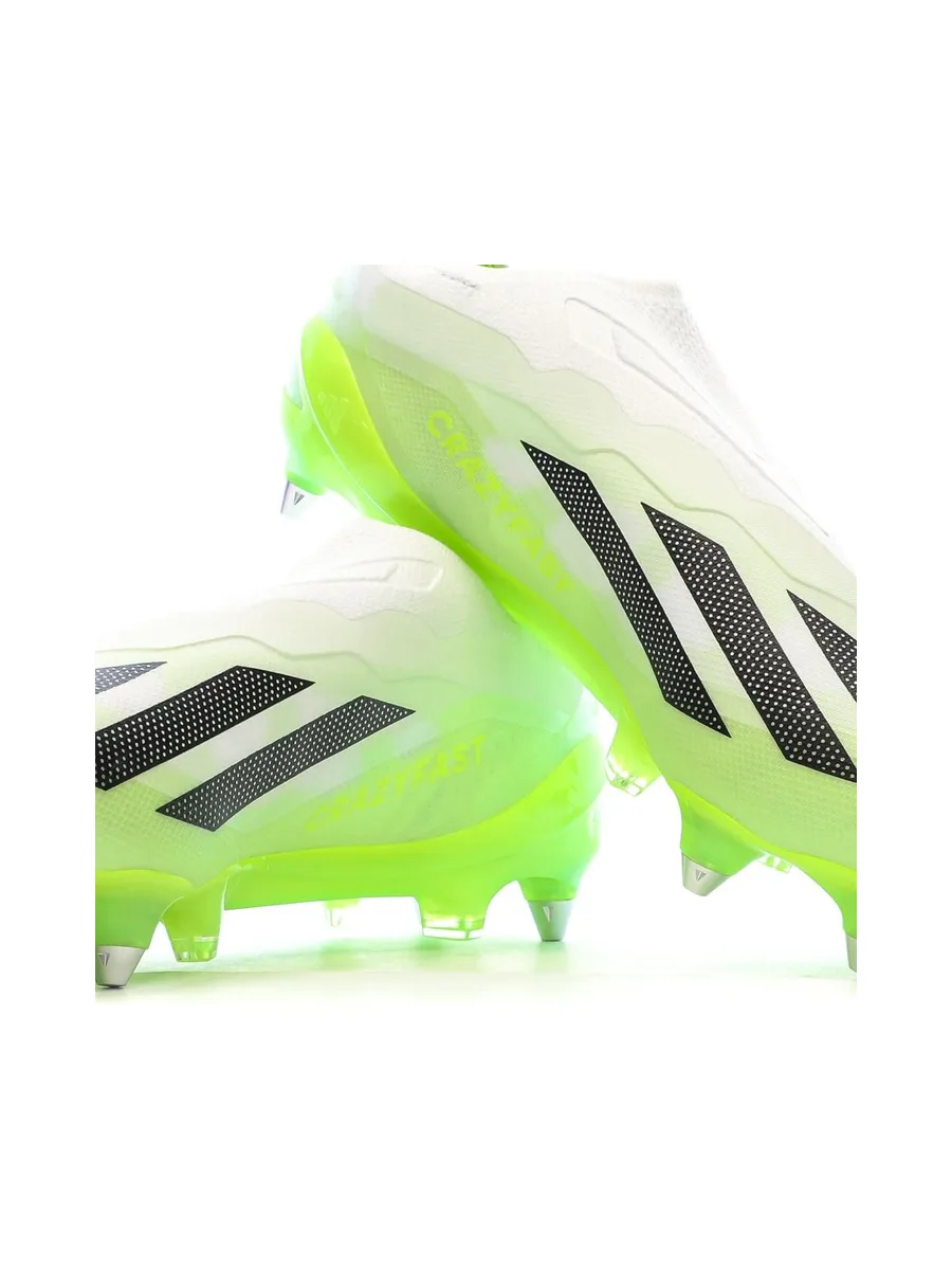 Chaussures de Foot Blanc/Jaune Adidas X Crazyfast.1 Ll SG 8