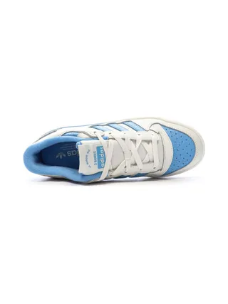 Baskets Blanches/Bleu Homme Adidas Forum 4