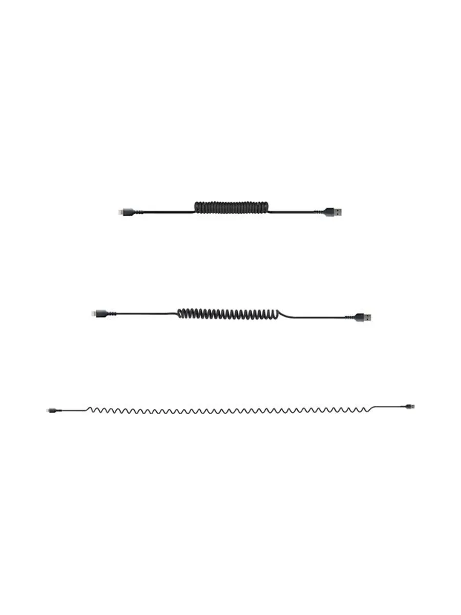 1m/3ft USB to Lightning Cable Coiled 4