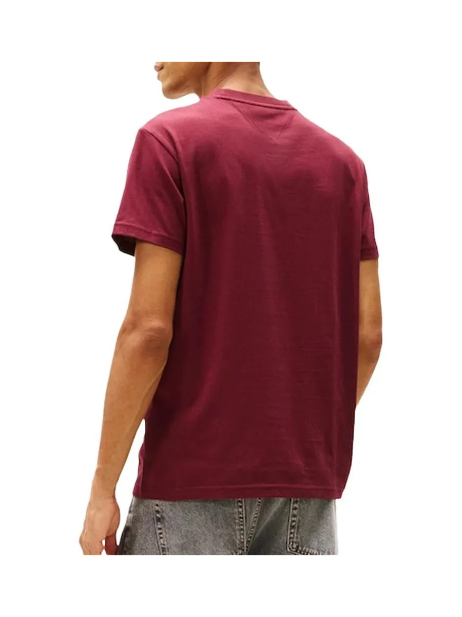 T-shirt Bordeaux Homme Tommy Hilfiger Tjm Slim Font Play 3