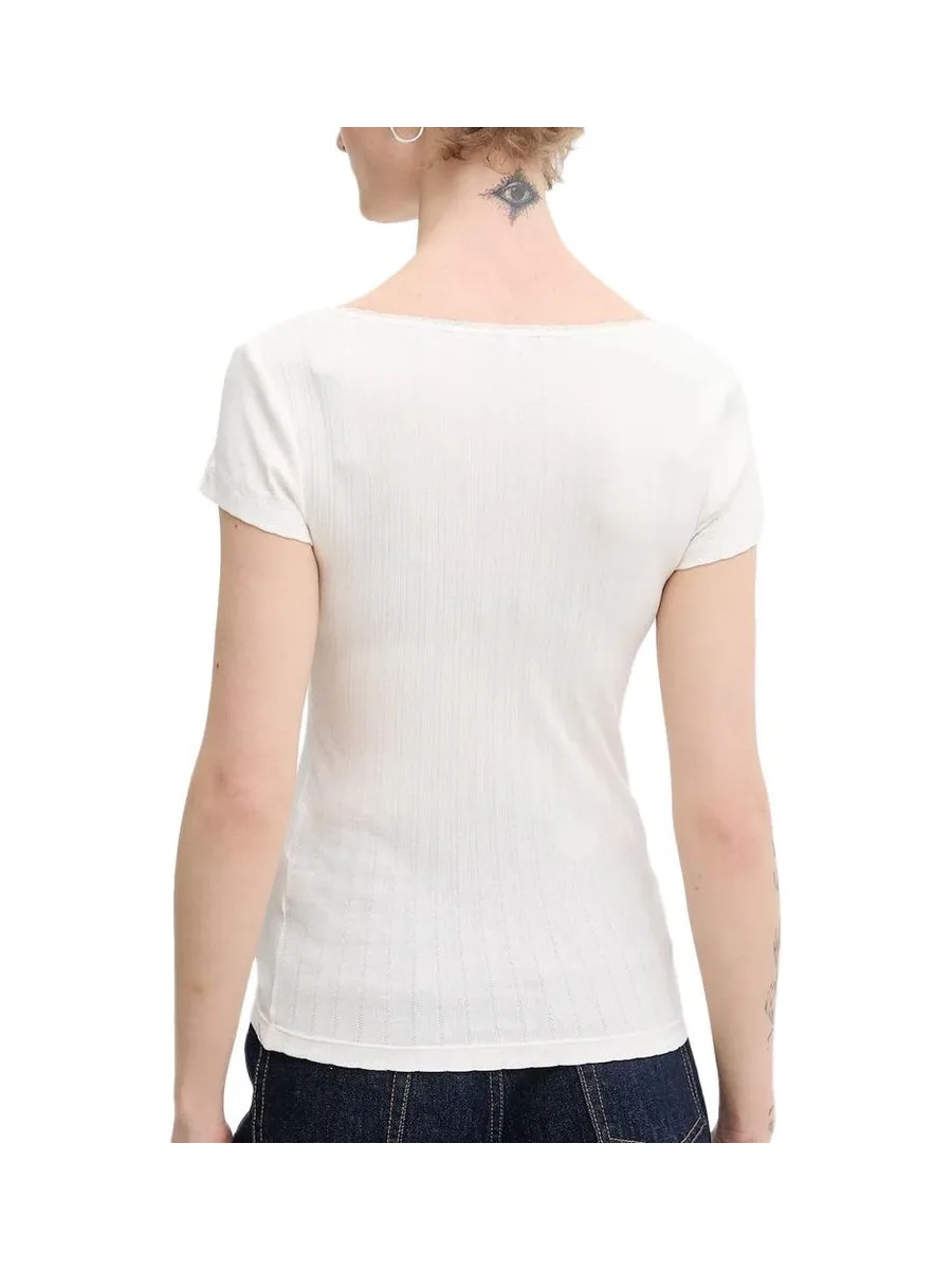 T-Shirt Blanc Femme Tommy Hilfiger DW0DW21570 3