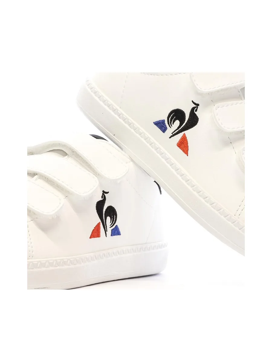 Baskets Blanches Garçon Le Coq Sportif Courtset Optical 7