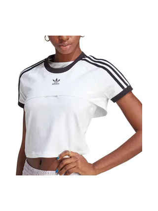 T-shirts + Débardeur Blanc Femme Adidas Tee IC8808 1