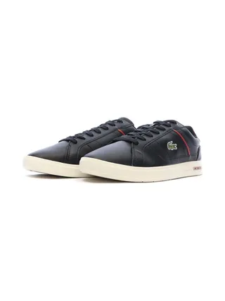 Baskets Noires/Rouges Homme Lacoste Court 6