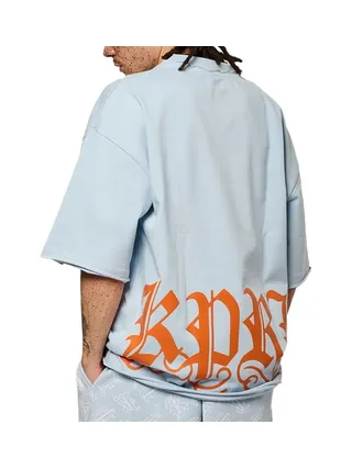 T-Shirt Bleu/Orange Mixte Kaporal VORB 2