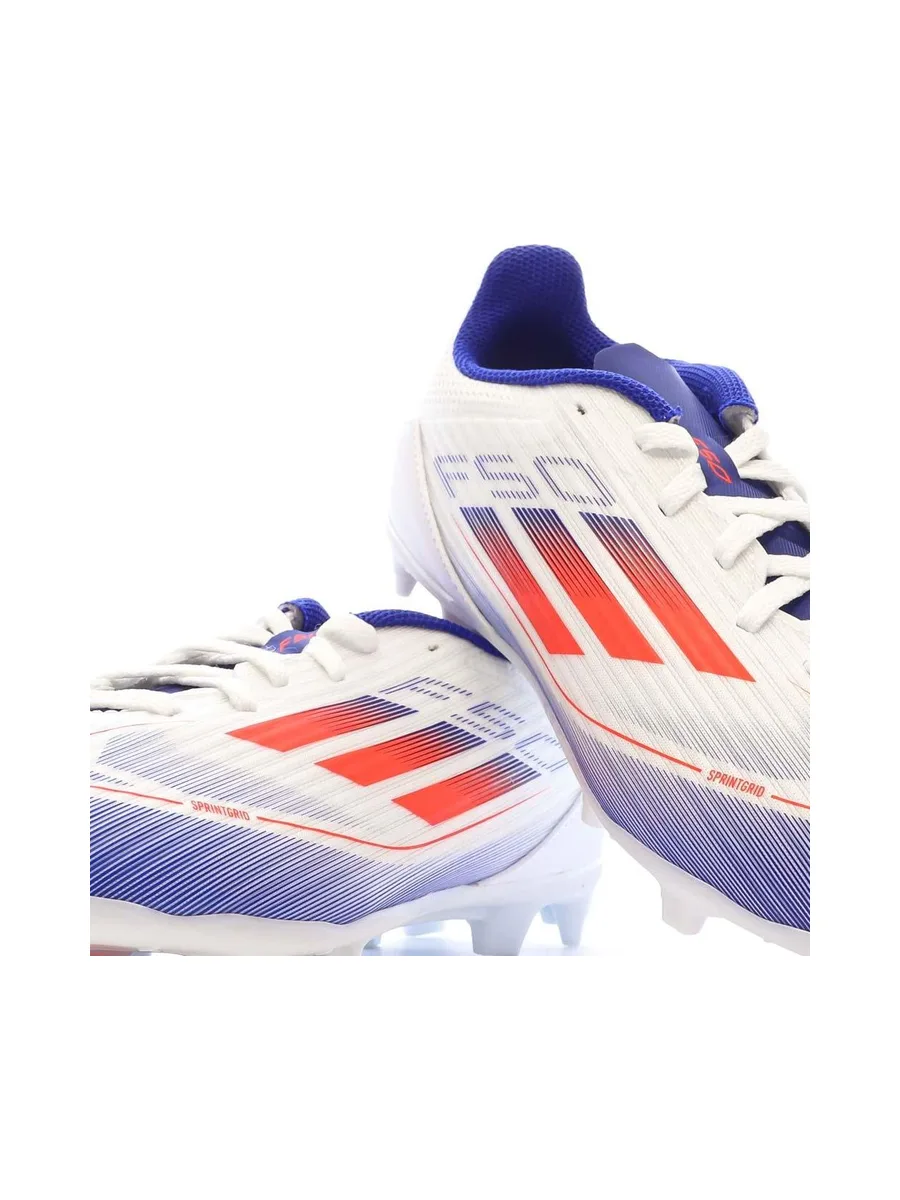 Chaussures de Foot Blanc/Bleu Junior Adidas F50 League FG/MG 8