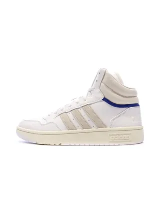 Baskets Blanches/Grises/Bleu Homme Adidas Hoops 1