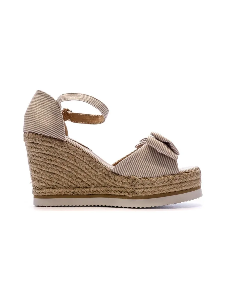 Sandales Compensées Beige Femme Beppi 2