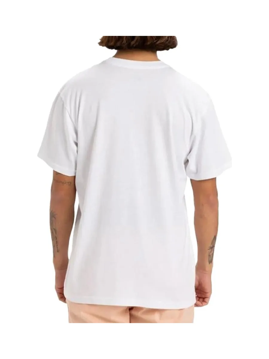 T-shirt Blanc Homme Quiksilver Retro Fade Yem 3