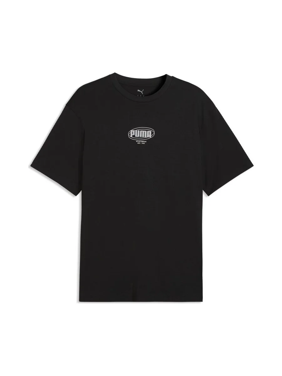 T-Shirt Noir Homme Puma Relaxed 2