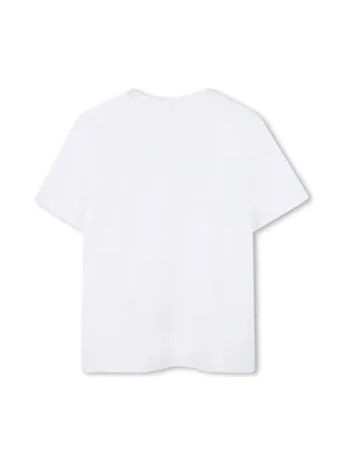 T-Shirt Blanc Garçon Hugo Boss J52701 2