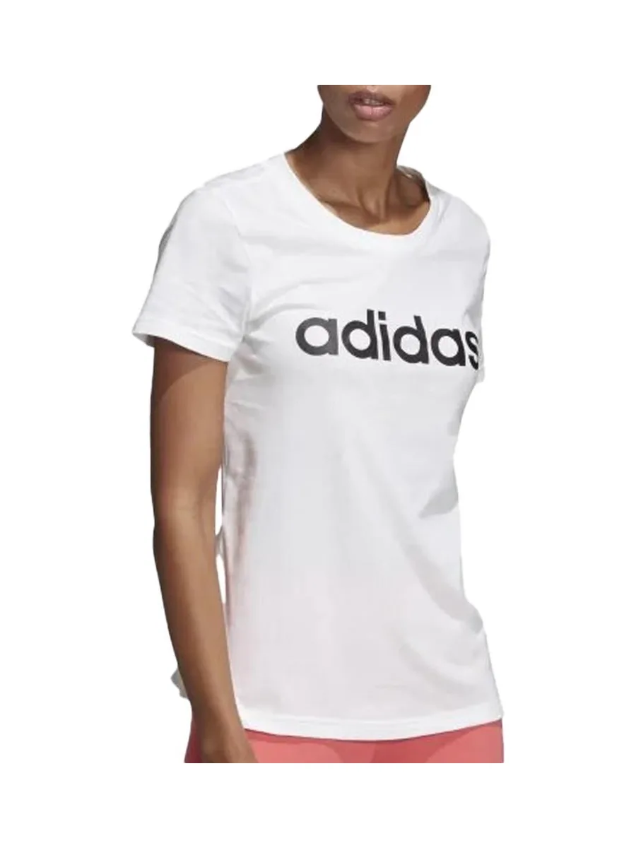 T-Shirt Blanc Femme Adidas DU0629 2