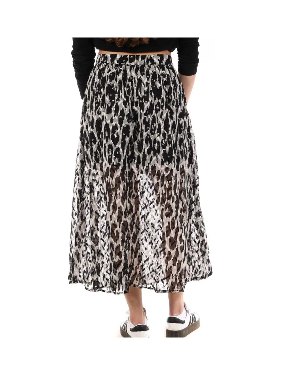 Jupe Grise/Noire à Motifs Femme Kaporal 3