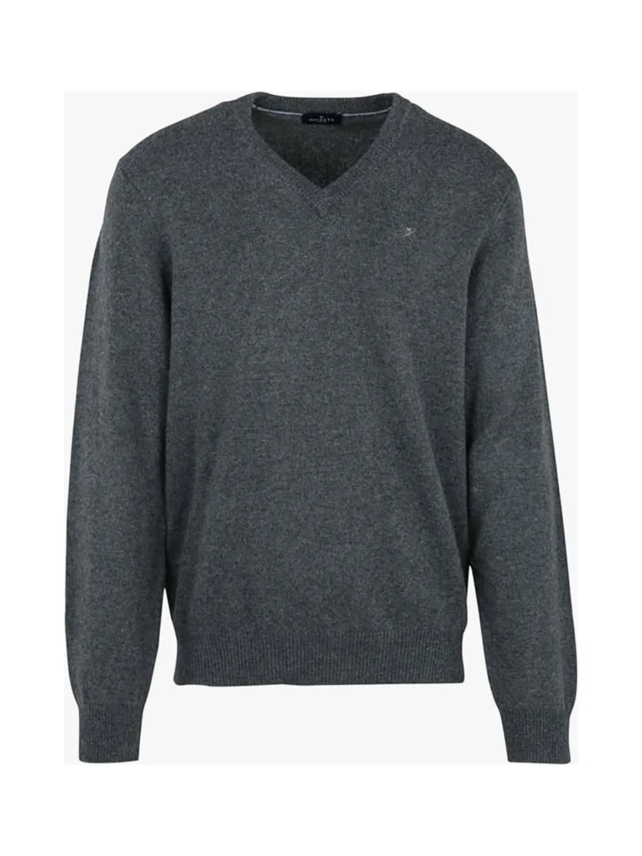 Pull HACKETT en laine d'agneau à col en V 11