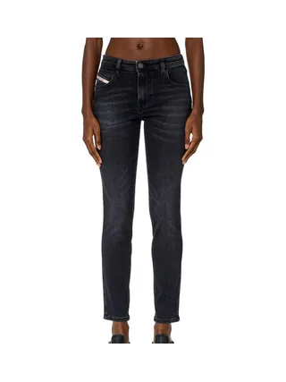 Jean Slim Gris Femme Diesel Babhila 1