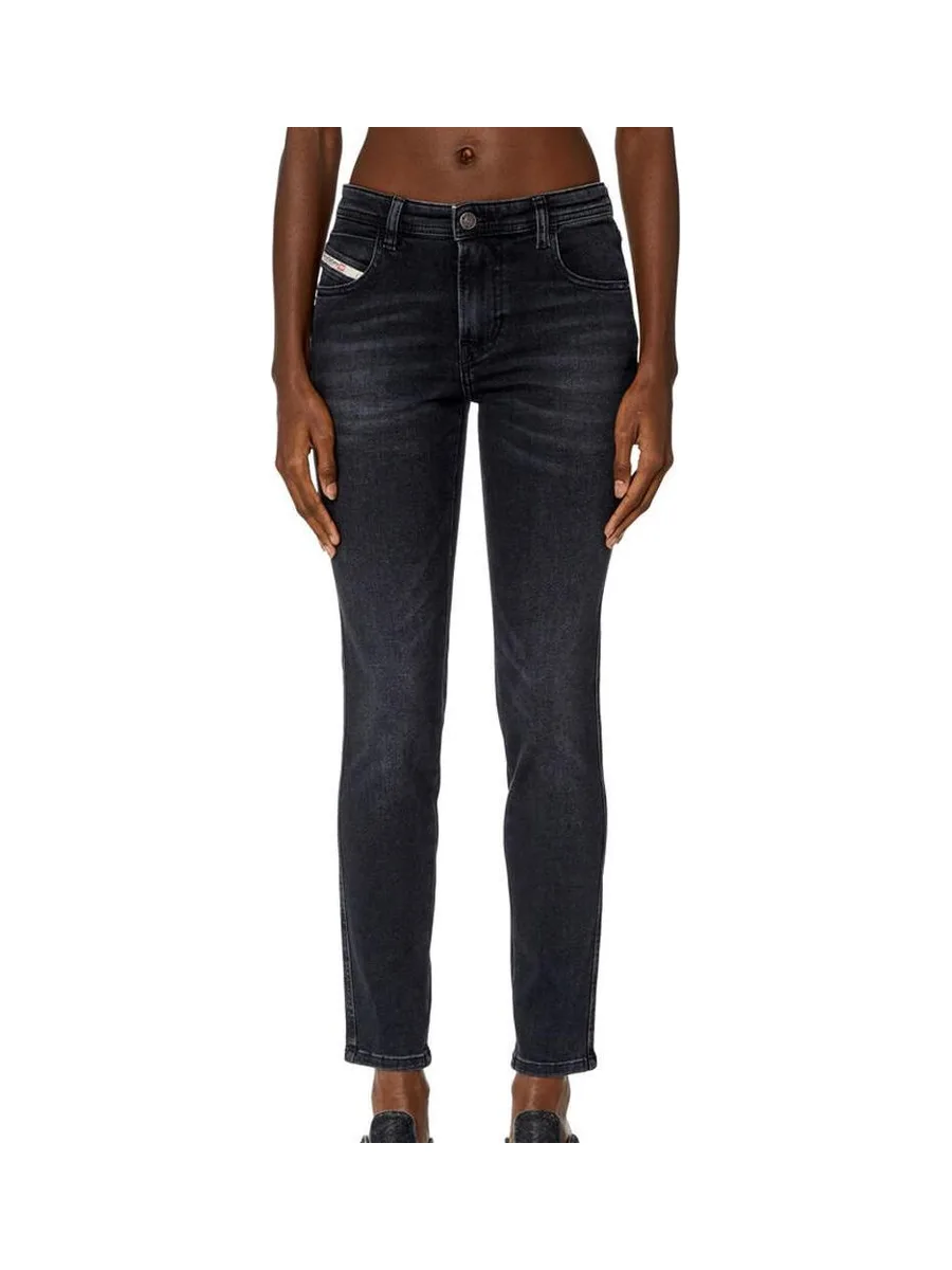 Jean Slim Gris Femme Diesel Babhila 2
