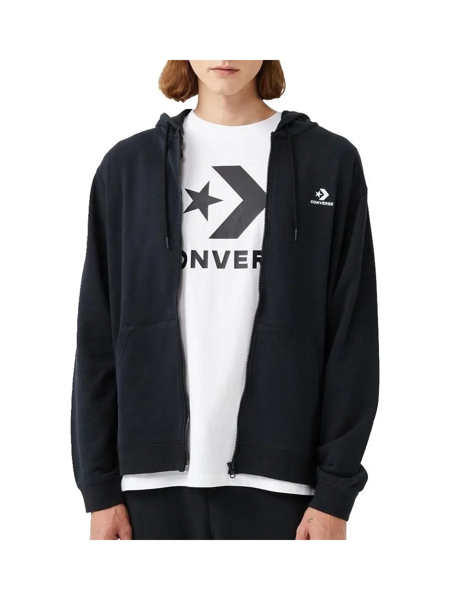 Veste Zippé Noir Homme Converse Classic 3