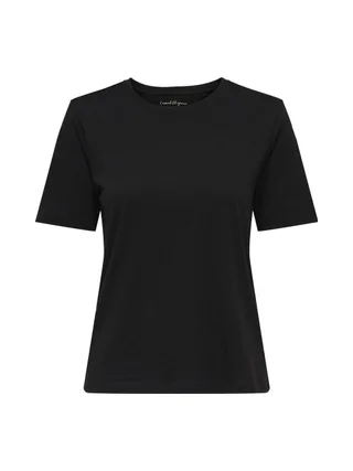 T-Shirt Noir Femme Only Happy 1