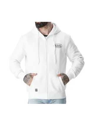 Sweat Zippé Blanc Homme Von Dutch SLIGN 1