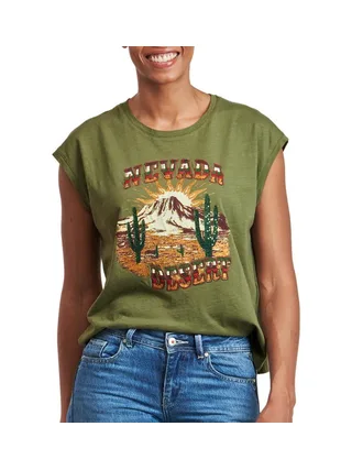 T-Shirt Vert Femme Freeman Porter Tarik Nevada 1