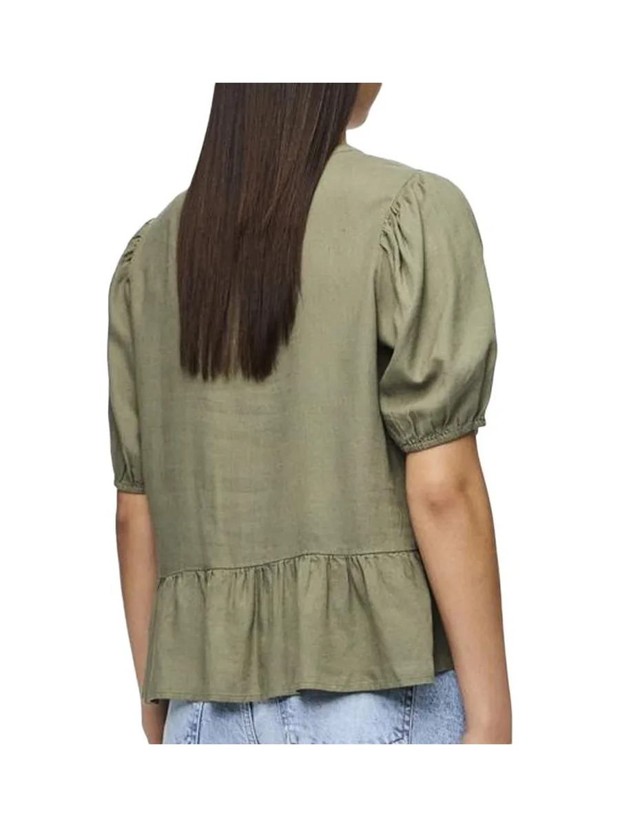 Blouse Kaki Femme Pieces Pia 2/4 2