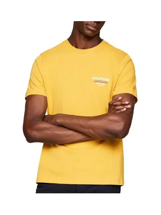 T-shirt Jaune Homme Tommy Hilfiger Global 1