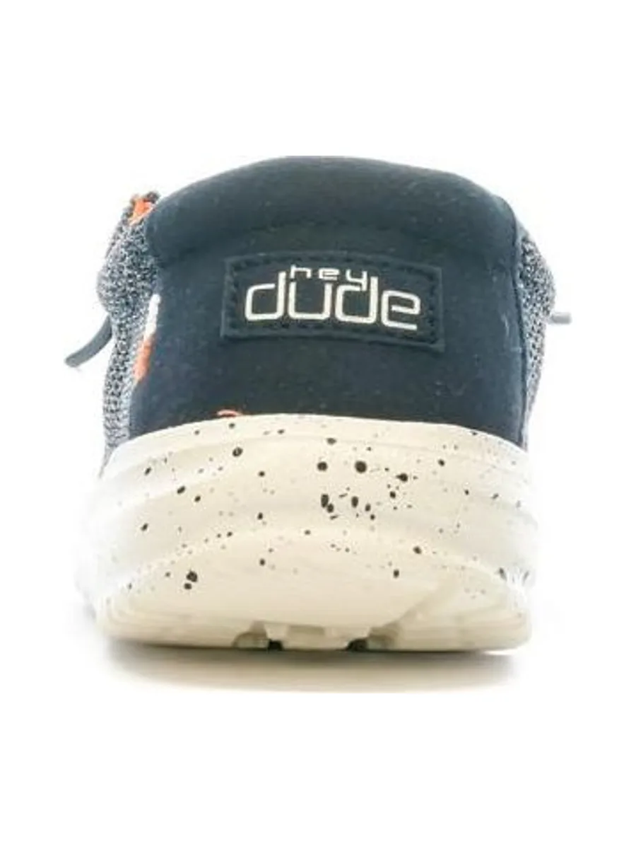 Chaussures Marine Garçon Hey Dude Wally Youth 4