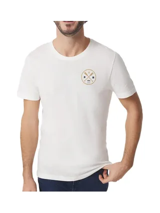 T-Shirt Blanc Homme TBS Arctique rond 1